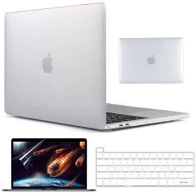 FOR 2022 MacBook Pro 13  M2 Chip Clear Hard Case+Keyboard Cover+Screen Protector • $30.39