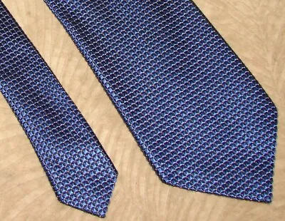 Men's XL Silk Tie By JZ Richards: Blue Woven USA 63  Long • $45