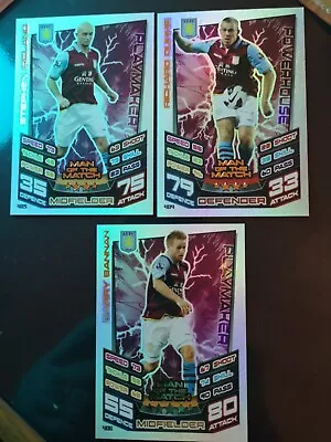 £1 • Buy Match Attax 12/13 Man Of The Match  Aston Villa Cards X 3