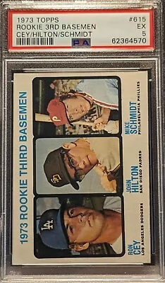 1973 Topps Mike Schmidt Rookie RC #615 PSA 5 • $275