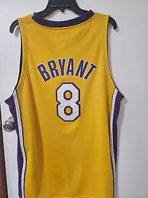 Kobe Bryant #8 Los Angeles LA Lakers Gold NBA Jersey XL Size • $35