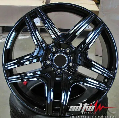 20  Black Wheels For Mercedes GL350 GL450 ML350 ML500 ML550 20x9.5 5x112 Set 4 • $1131
