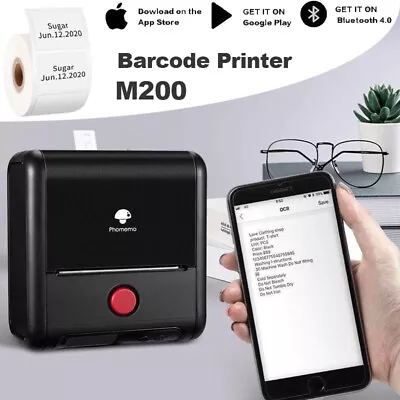 Pocket Bluetooth Thermal Printer 80mm Label Wireless Barcode POS Receipt Maker • $63.99