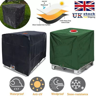 Cover Sun Protective Hood For Rain Water Tank 1000 Liters IBC Container Foil UK • £11