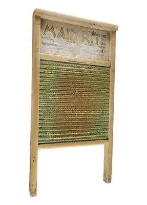 Maid Rite Washboard Standard Family Size Brass No. 2062 By Columbus • $18.95