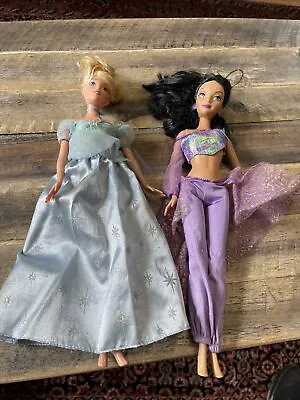 $17.99 • Buy Mattel Disney 1999 Vintage Princesses Jasmine And Cinderella .