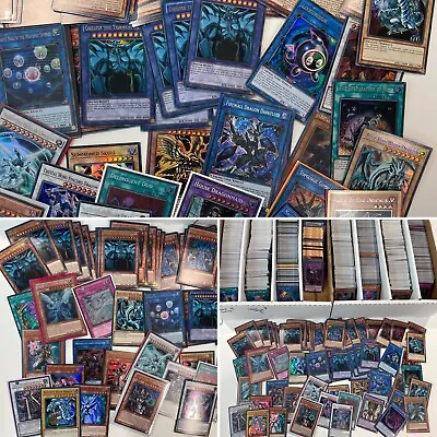 50 Random Holo Yugioh Cards Secret Ultra Super Deck Builders Bulk Collection Nm • £7.99