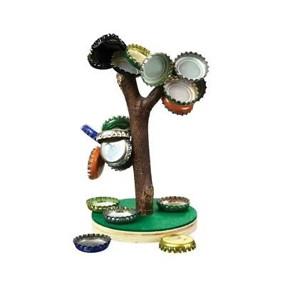 Magnetic Bottle Cap Tree - Fun Bottle Beer Cap Holder Realistic Bark Finish Gag  • £10.75