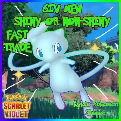 ✨ 6iv Shiny Mew ✨ Pokemon Scarlet & Violet Ev'd Or Non-shiny 🚀 Fast Trade • $2.99