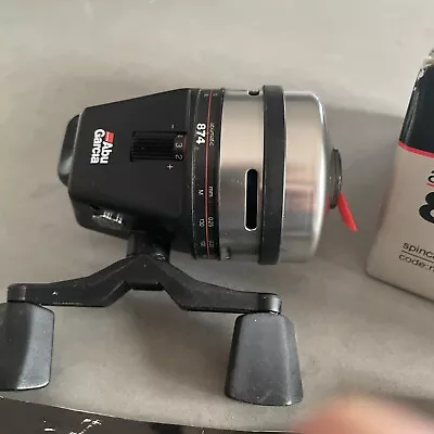 Abu Garcia Abumatic 874 Spincasting Reel Vintage Inc Documents And Box • $55