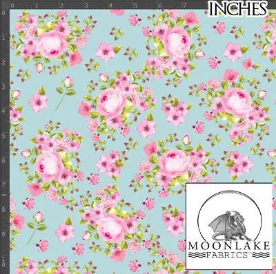£5.45 • Buy Vintage Roses And Ditsy Flowers 100% Quality Cotton Poplin Fabric * Exclusive *