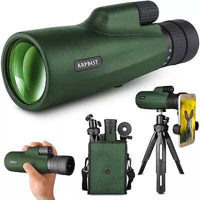 ARPBEST 30X55 Monocular Telescope High Power With Smartphone Holder & Tripod • £69.99