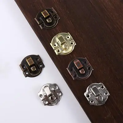 10PC Jewelry Box Hasp Latch Lock Buckle Clasp Wooden Case Suitcase Decor 27*29mm • $16.17