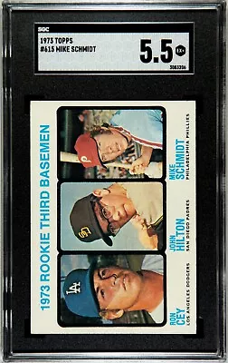 1973 Topps #615 Mike Schmidt Rookies SGC 5.5 EX+ RC • $250