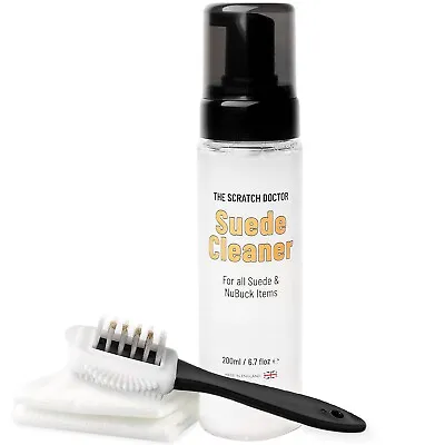 £14.95 • Buy Suede & NuBuck Cleaner With Wire Brush & Cloth For Shoes Boots Bags Jackets