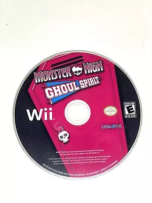 Monster High Ghoul Spirit Nintendo Wii Video Game Disc Only Clean!!!!!! • $4.99