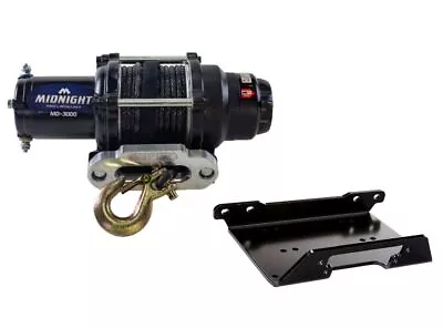 Viper 50 Ft Winch 3000 Lb Black W/ Mount For Can-Am Maverick Max 1000R 2013-18 • $229.98