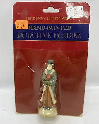 Dickens Collectables Christmas Village Accessory MAN FIGURINE Dollhouse F18 • $14.44