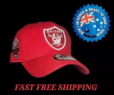 Oakland Las Vegas Raiders Nfl New Era 9forty Red Snapback Cap Hat La Ny Nba Mlb • $36.95