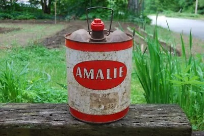 Vintage Amalie Oil Can 5 Gallon. • $25