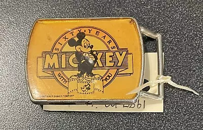 60 Year Commemorative Mickey Mouse Children’s Belt Buckle Lee Branded • $14.99