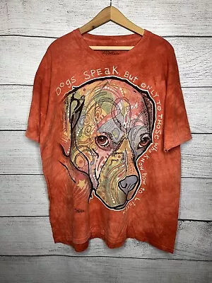 The Mountain Dean Russo Abstract Pop Art Dog Graphic Tie Dye T-Shirt XL • $14.99