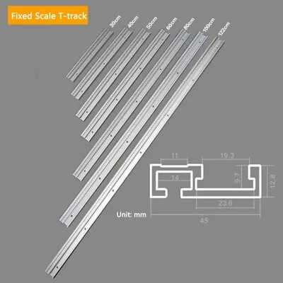 Aluminum Alloy 45Type T-Track With Scale Slot Miter Track 30-60cm DIY Table?# • $23.08