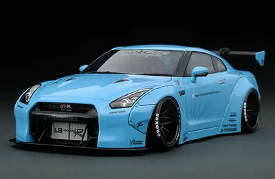 1/18 HPI IG #IG0429 Nissan LB Works R35 GTR Light Blue • $599.99