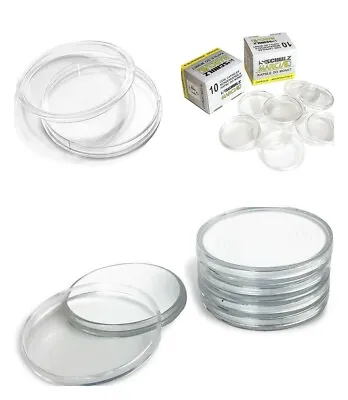 Clear Plastic Coin Display Cases Capsules Holder Storage Schulz £2 £1 Crown VARY • £14.28