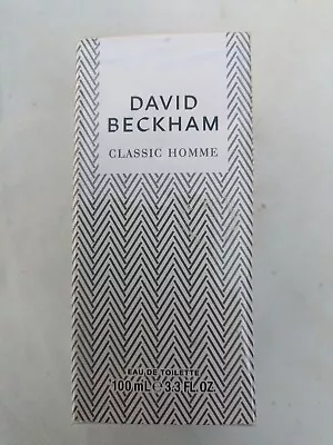 David Beckham Classic Homme 100ml Eau De Toilette Spray Brand New & Sealed Box • £20