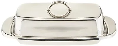 Norpro 282 Stainless Steel Double Covered Butter Dish Silver • $14.52