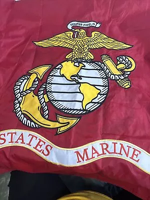Marine Corps Flag Double Sided 3x5 Metal Grommets Outdoor Nylon • $16.50