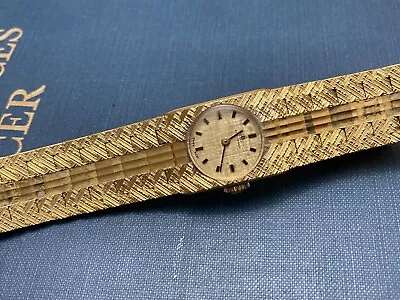 Vintage Bucherer Gold Plated 17 Jewels Ladies Mechanical Wrist Watch Repair • $150