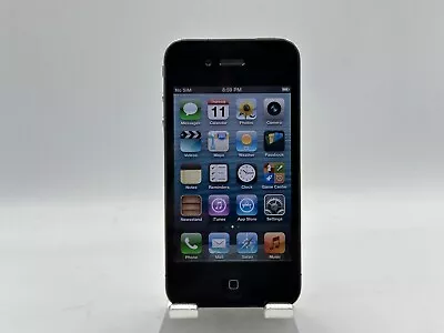 Apple IPhone 4 - 8GB (Unlocked) A1332 Black | 94% Batt | RARE IOS 6! Grade B • $29.99