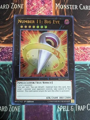 Yu-Gi-Oh! Number 11: Big Eye BLLR-EN066 1st Edition Ultra Rare NM B2/ • $12.60