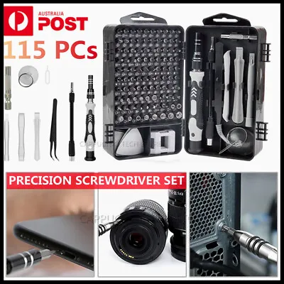 $18.85 • Buy 115 IN 1 Precision Screwdriver Set Torx Computer PC Phone Watch Repair Tool Kit