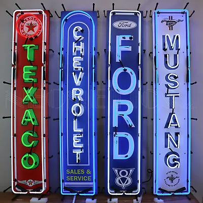 Neon Sign Collection 54  Signs 4 Ford Mustang Chevrolet Texaco Garage Wall Lamp • $1499.99