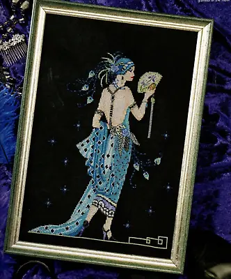 Cross Stitch Chart. 1920's Lady. Uses Metallics And Beads. • £1.50