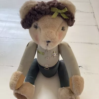 Vintage Los Angeles County Sheriff’s Department Bear Female Deputy Movable Parts • £16.36