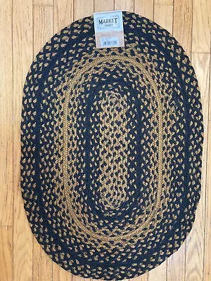 Market Street Premium Jute Braided Rug Oval 20”x30” • $14.99