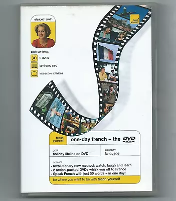 Teach Yourself One Day French DVD 2 Disc Rated E Education Used • £7.49