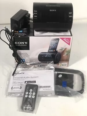 Sony ICF-C11IP IPod/iPhone Lightning Dock Speaker AM/FM Alarm Clock • $137.13