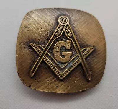 Vintage Masonic Belt Buckle Freemason G • $15.52