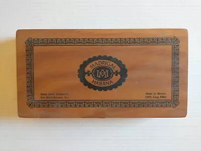 Cigar Box Madrigal Habana Handmade For Brick-Hanauer. Made In Mexico. Empty Box • $7.99