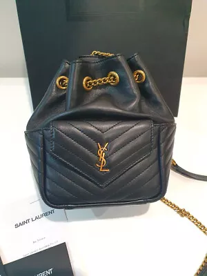 YSL Saint Laurent Bag Bucket Crossbody Handbag Leather Brand Women Authentic • $1210