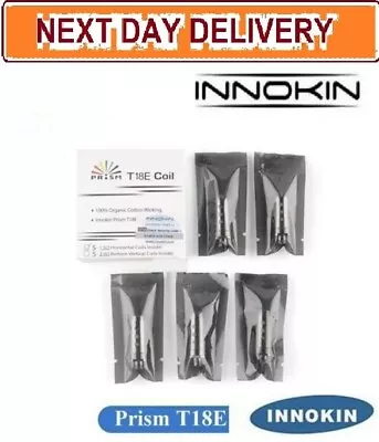 Innokin T18E Coils T22E GENUINE Prism Endura  Tank Coils Heads 1.5ohm (pk 5) Uk  • £4.99