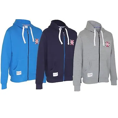 Mens Lambretta Zipthru HOODIE-BM9820-GREY MED & LRG + BLUE XXXL ONLY    FREEPOST • £12.99