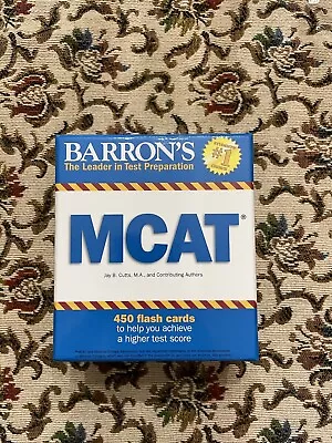 Barron's Test Prep Ser: MCAT Flash Cards By Jay B. Cutts (2015) 9781438075549 • $7