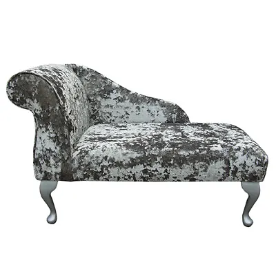 41  Small Chaise Lounge Sofa Seat Chair Lustro Mercury Fabric Queen Anne • £389.48