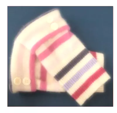 $28.49 • Buy Fingerless Gloves Ivory Pink Purple S - M Small - Medium Cashmere Arm Warmer